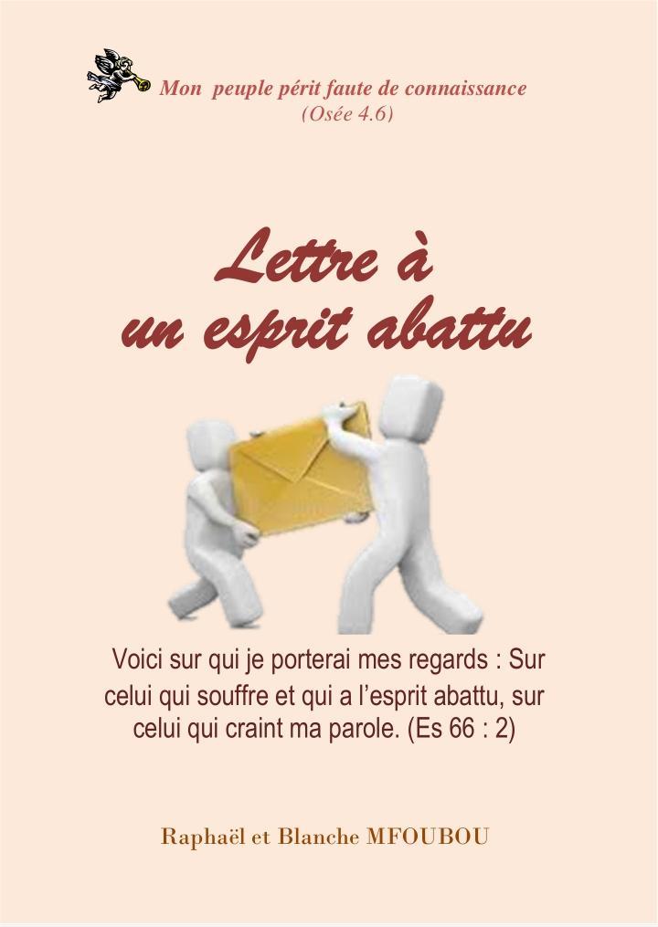 Lettre à un esprit abattu